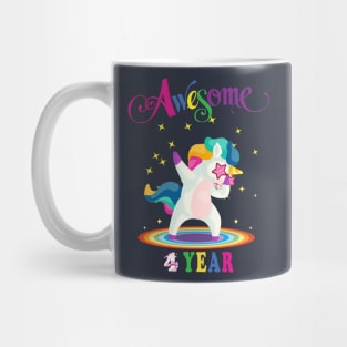 4th Birthday Unicorn Mug